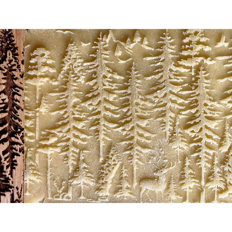 WILD 3 mini Embossed Rolling Pin Set with Bees, Meadow