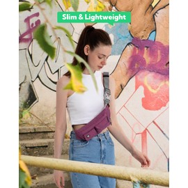 WATERFLY Riñonera Pequeña Running Bolsa de Cintura delgada Resistente al Agua Hombre y Mujer para Deportiva Ciclismo Senderismo Correr Viajar