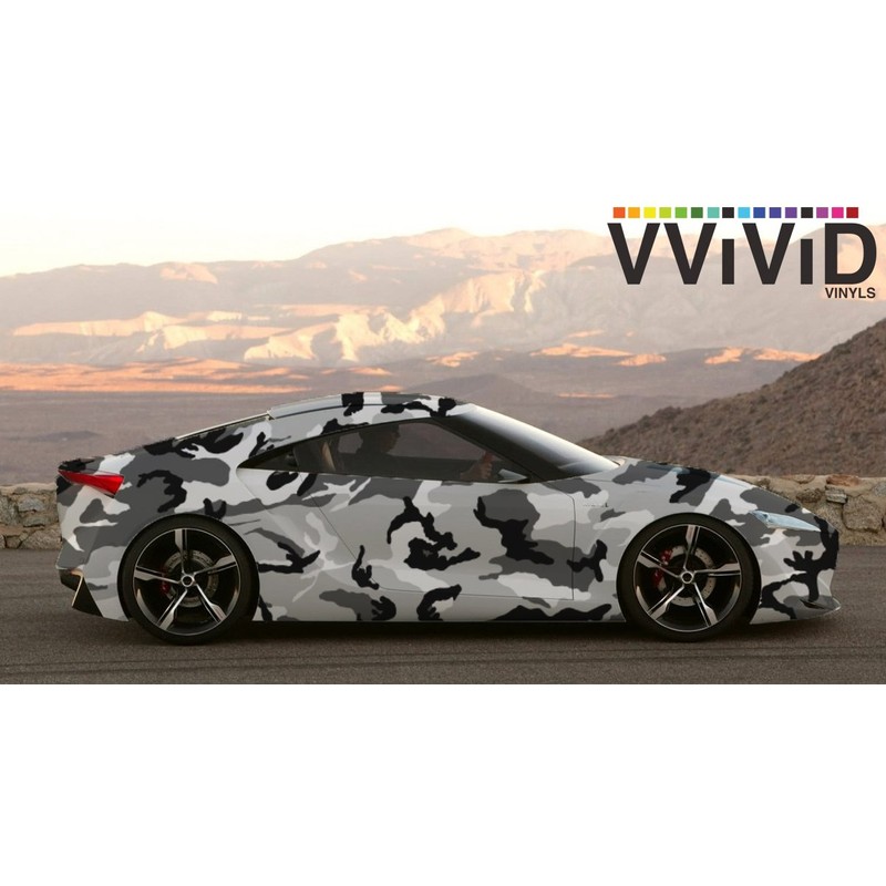 VViViD Vinyl Camouflage Pattern Wrap Air-Release Adhesive Film Sheets (2ft