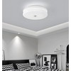 Bofea-Nordic Bedroom Circular Lamp Ceiling, Milk White Glass LED Round