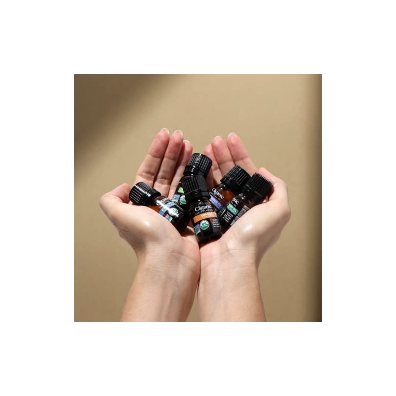 Cliganic Organic Basil Essential Oil, 100% Pure Natural for Aromatherapy