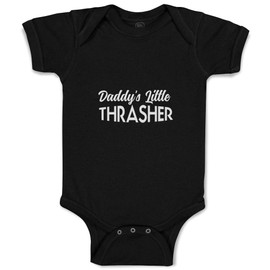 Baby Bodysuit Daddy's Little Thrasher Boy & Girl Baby Clothes Funny Cotton Black Design Only 18 Months