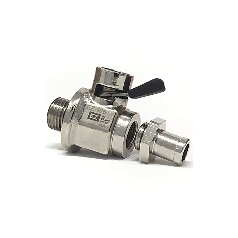 EZ-106(14mm-1.5) EZ Oil Drain Valve with removable Hose End Combo