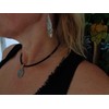 Amulet Boho Velour Choker Black Wrap Collar
