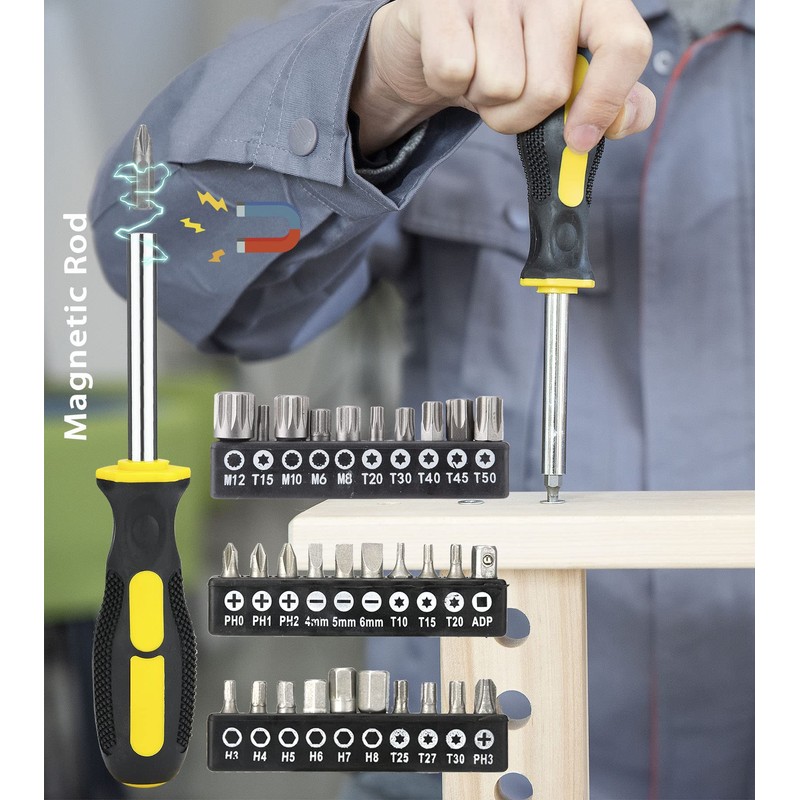 DOWELL Tool Set, Auto Repair Household Tool Kit with Socket,