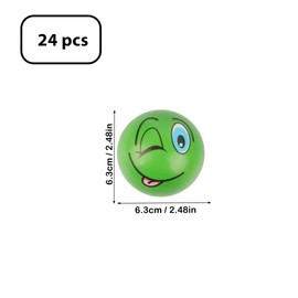 Face Stress Balls 24Pack 2.5" Mini Foam World Map Squeeze Stress Balls Planet Earth Stress Relief Ball Party Favor Balls to Release Stress for Adults Anxiety Relief Hand Therapy (Face 24PCS)