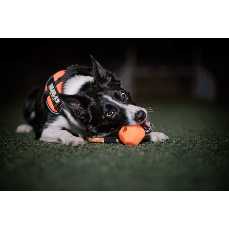 IDC Neon Fluorescent Ball with String, 60 mm, Orange -