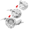 HIYOYO Motorcycle Chrome Quick Release Fuel Gas Tank Oil Cap
