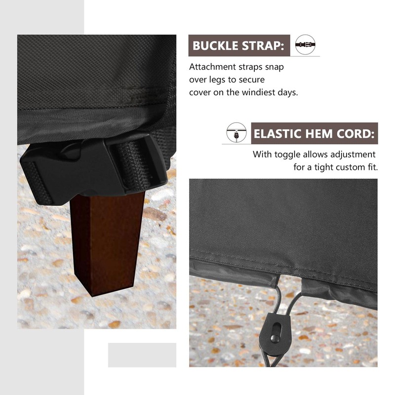 ULTCOVER Waterproof Patio Adirondack Chair Cover 4 Pack for Outdoor