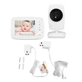 Baby Monitor Household 2 Way Voice Intercom Room Temperature Monitor Baby Safety Monitor 100‑240V UK Plug
