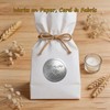 100 Pack Save The Date Gold Foil Stickers, Embossed Metallic