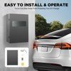 Wall EV Charger Protective Box,Portable Charger Station Box with Swipe