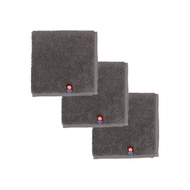 Imabari Towel Set of 3, Thick, Towel Handkerchief, 9.8 x 9.8 inches (25 x 25 cm), Plush, Generous Water Absorption, Stylish, Summer, Sweat Absorbent, Unisex, Bulk Purchase, Water Absorption, Unisex,