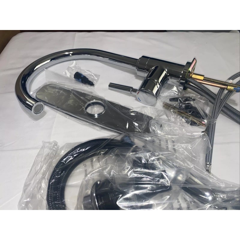 Premier Faucet 120097 Essen Lead-Free Single-Handle High-Arc Kitchen Faucet