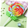 IMIKEYA 2pcs Hand Holding Prop Lollipop Ornament Lollipop Decoration Giant