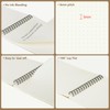zmybcpack 6 Pcs A5 Spiral Dotted Notebooks 8.25"x5.5", Kraft Top
