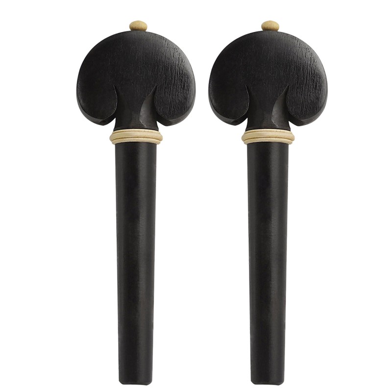 4Pcs Cello Tuning Pegs Smooth Fine Adjustment Ebony Wood Orchestral