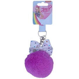 JoJo Siwa Strass Bogen Pom Pom Schlüsselanhänger Mädchen Pompon Schlüsselanhänger Zubehör