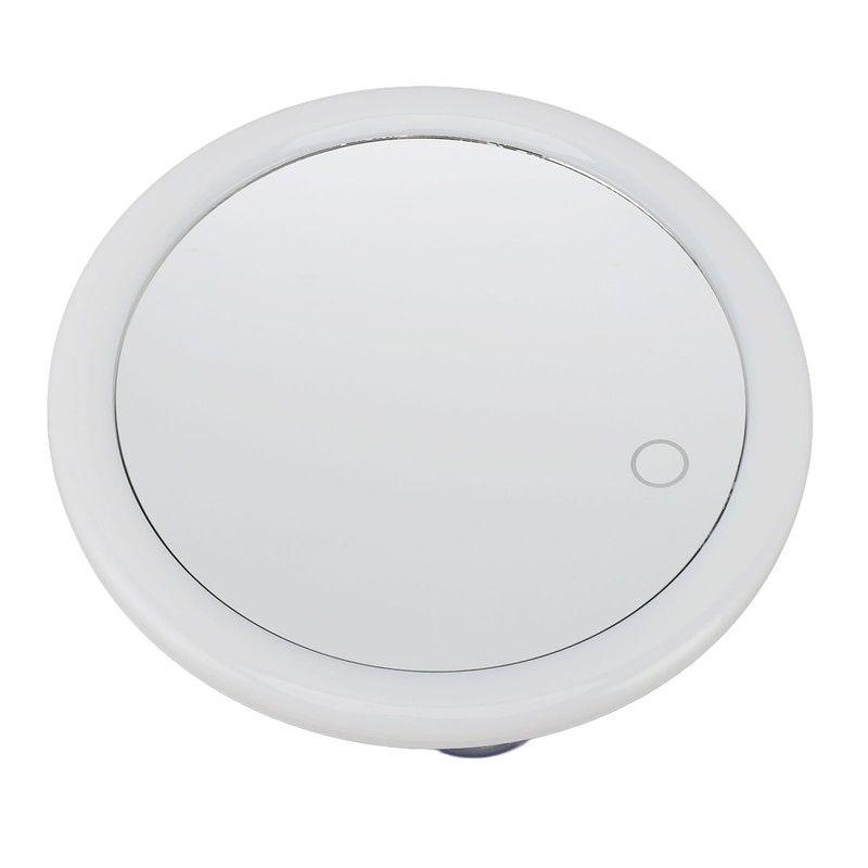 5.6inch Handheld Magnifying Makeup Mirror Triple Suction Cup 10X Magnification