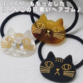 moin 2505hr23 Women's Hair Rubber Hair Accessories, Cat Hair Band, Set of 3