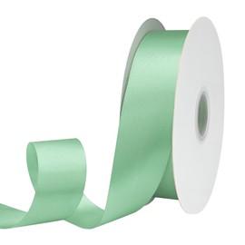 GTYBOVA Double Side 40mm x 91m Ribbon Sage Green Satin Ribbon 100% Polyester Multiple Colors Available Ideal for Gift Wrapping Crafts Wedding Decor Flower Bouquet