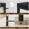 HOOBRO Small Bookcase, Industrial Style Bookshelf for Narrow Spaces, 4-Tier