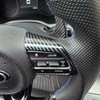 FUEISOF Carbon Look Black Steering Wheel Cover Frame for Kia