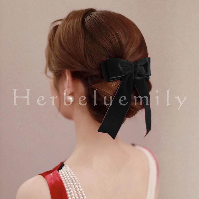 Herbeluemily Velour Ribbon Barrette, Velour Ribbon, Hair Accessories, Velvet, Hair