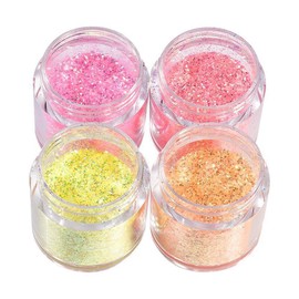 Hsthe Sea 12 Colors Fluorescent Glitter Sequins, Hex Glitter Set for Face and Body, Glitter Accessories for Nails, Hair, Body, Glitter Eyes, Lips, Body, DIY Crafts