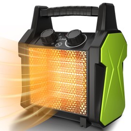 Gardtech Outdoor Heater for Patio, Electric Space heater with Overheat Protection, 1500W Fast Heat PTC Ceramic Portable Garage Heater for Workshop, Greenhouse