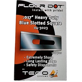 Square Corner Slotted Carpet Blades