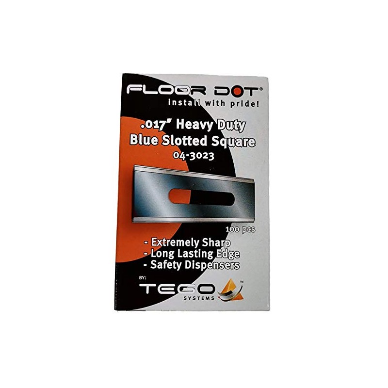Square Corner Slotted Carpet Blades