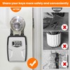 Fayleeko Portable Key Lock Box, Lock Box Wall Mounted for