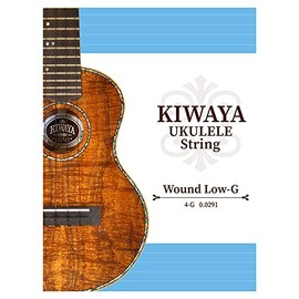 [KIWAYA] KWLG Low - G Single String for Ukulele (Compatible with Winding Strings and Tenor Sizes) Silver (Iron)