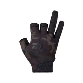 Daiwa DG-6523W Thermal Game Gloves, 3-Piece Cut, Green Camo, L, Fishing, Fishing