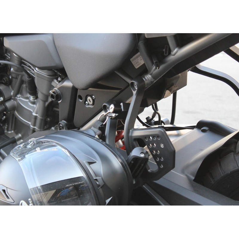 Kijima HD-05153 Motorcycle Helmet Lock Holder, Black, Pan America 1250,