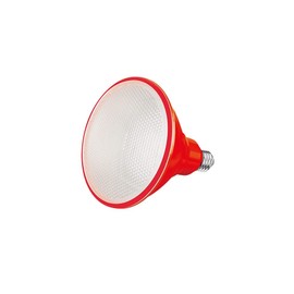 FOCO LED AKSI PAR38 6W Decorativo Color ROJO, Consume 12 W, Para uso en interiores y exteriores IP65, 127V, E27