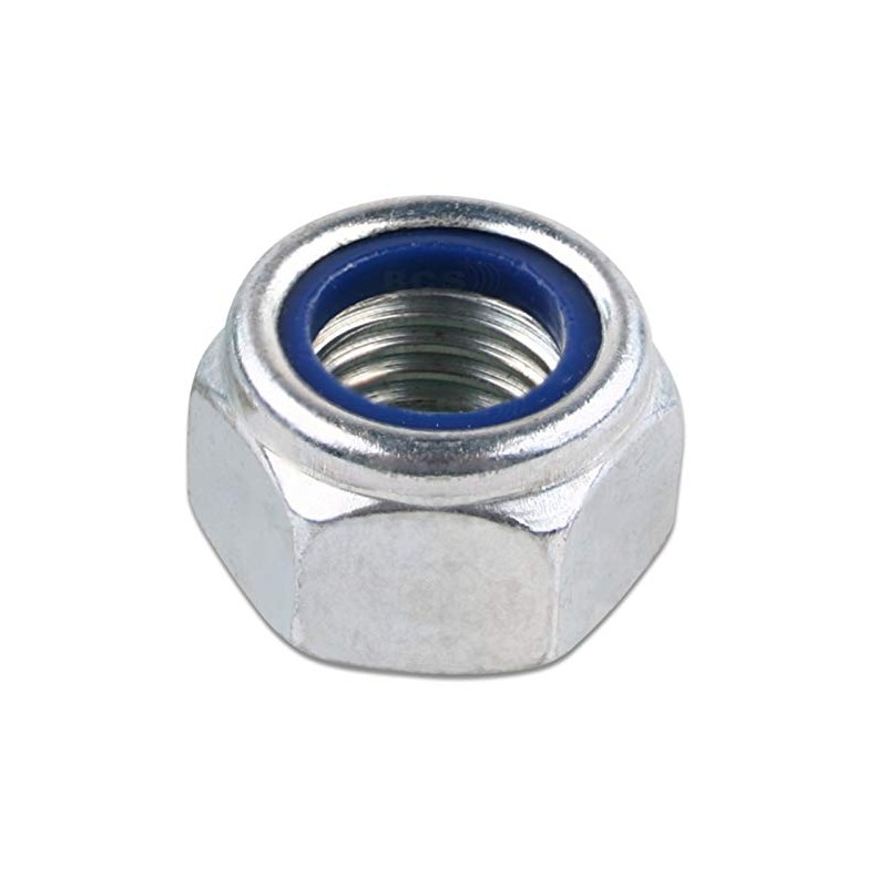 M6 Locking Nuts Pack of 100 Galvanised DIN 985 stop