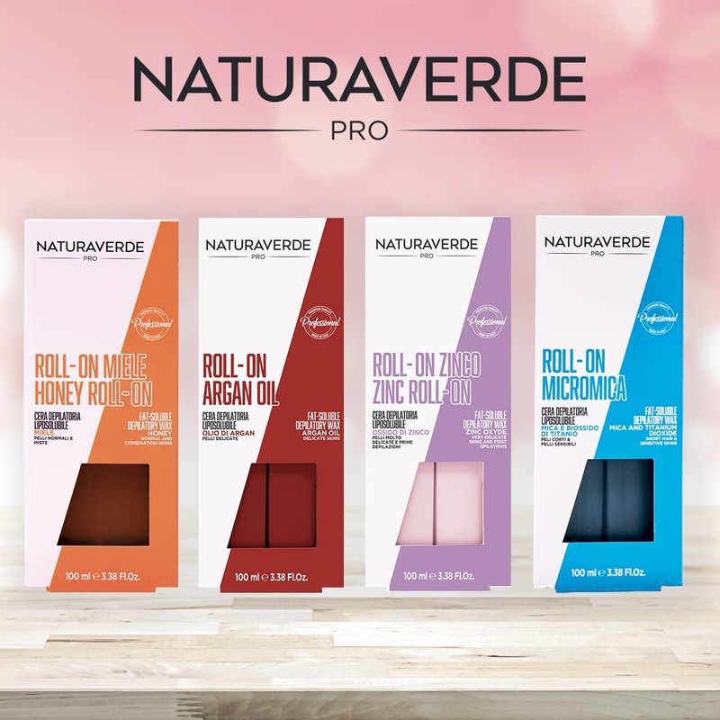 Natural fat-soluble wax, zinc oxide