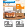 Dynta Bread Box 2 Pack Bread Storage Container Airtight Recording