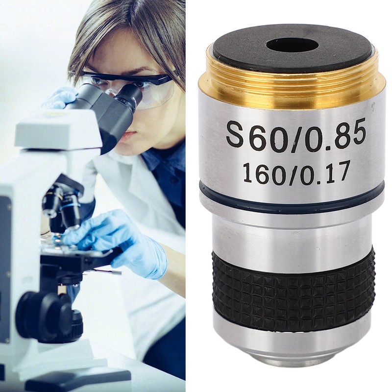 60X Biological Microscope Achromatic Objective Lens RMS Thread 185 Optical