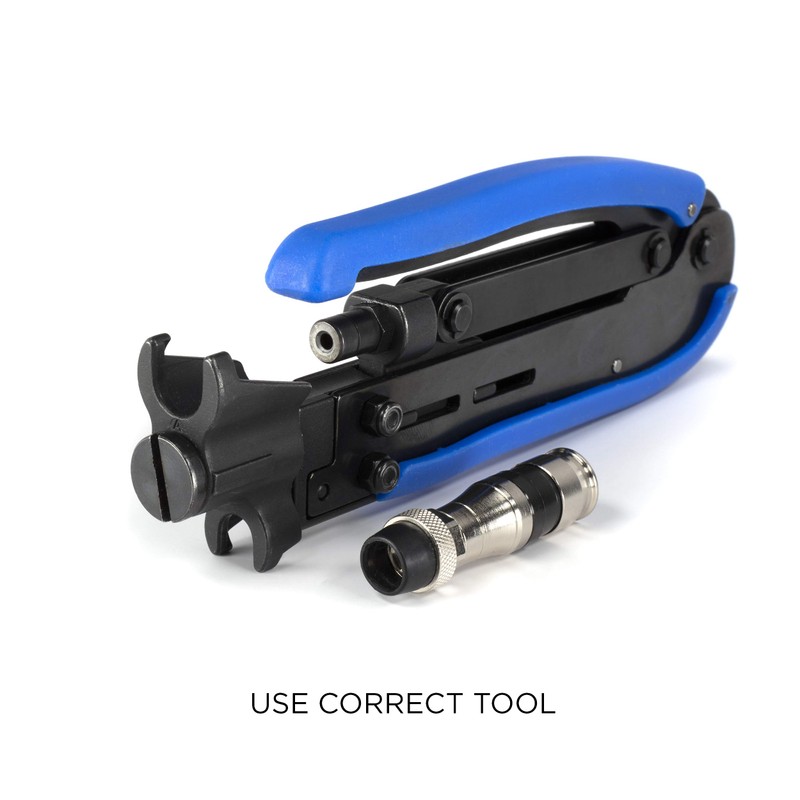 THE CIMPLE CO Coaxial Cable Compression Fitting Connector - for