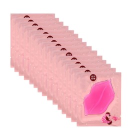 CCbeauty 30 Pieces Pink Collagen Crystal Lip Mask Lip Plumper Mask Gel Care Mask Moisturer Essence Make Your Lip Attractive and Sexy