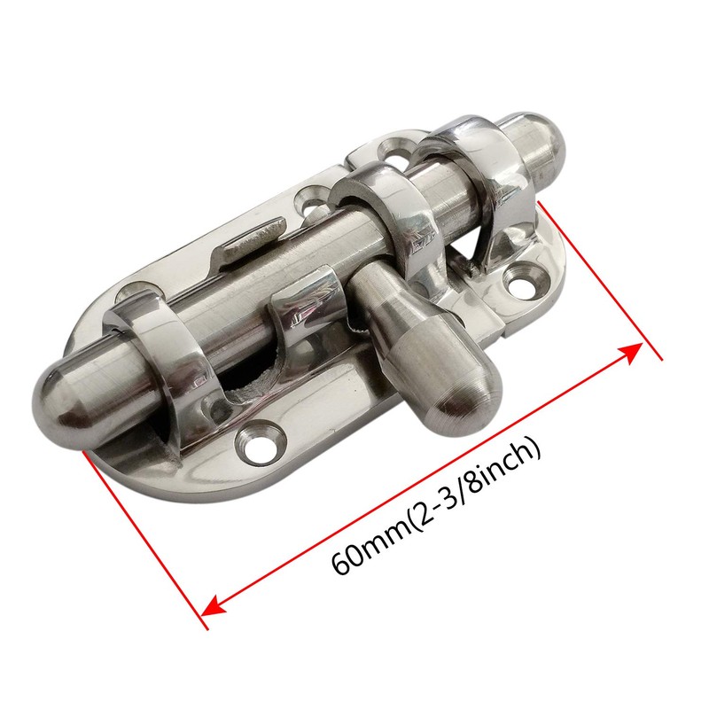 NRC&XRC Marine 316 SS Heavy Duty 2-3/8"(60MM) Locker Latch Slide
