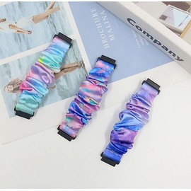 Xininyia Scrunchies Bands Compatible for Bark Smart Watch, Cute Printed Elastic Loop Bands Bracelet Strap Replacement