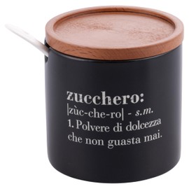 Villa d'Este Home Tivoli 1996 Victionary Stoneware Sugar Bowl and Milk Jug with Spoon