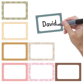 240 Boho Name Tags for Classroom Cubby Locker Self Adhesive Tags Sticker Labels for School Name Tags for Classroom Labels for Teachers Student Desk Boho Bulletin Board Décor