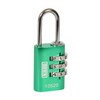 Kasp K10520GRED 105 Series Aluminium Combination Padlock - Green