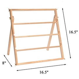 Sparkle Race Wooden Ribbon Holder Mesh Arts & Crafts Supplies, Christmas Ribbon Storage Sticker Roll Holder Sewing Thread Organizer Spool Rack