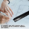 Biaungdo 2 Pack Engineer Scale Ruler, 12 Inch Solid Aluminum